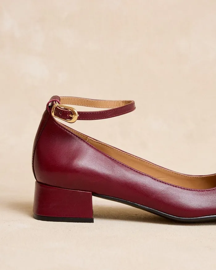 Polin Et Moi Mary Jane Buckle Purpina Cherry Women Flats Polin Et Moi Mary Jane Buckle Purpina Cherry Women Flats