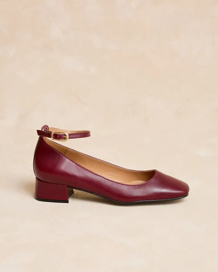 Polin Et Moi Mary Jane Buckle Purpina Cherry Women Flats Polin Et Moi Mary Jane Buckle Purpina Cherry Women Flats