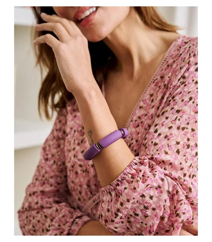 Polin Et Moi Mattia Rigid Bracelet Eggplant Women Jewelry Polin Et Moi Mattia Rigid Bracelet Eggplant Women Jewelry