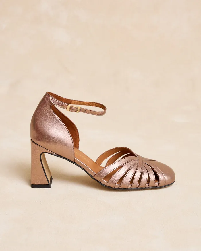 Polin Et Moi Priscela Heel Shoe Bronze Women Heels Polin Et Moi Priscela Heel Shoe Bronze Women Heels
