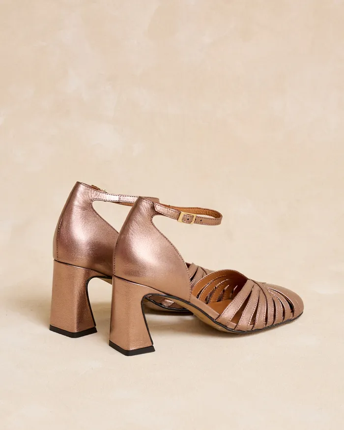 Polin Et Moi Priscela Heel Shoe Bronze Women Heels Polin Et Moi Priscela Heel Shoe Bronze Women Heels