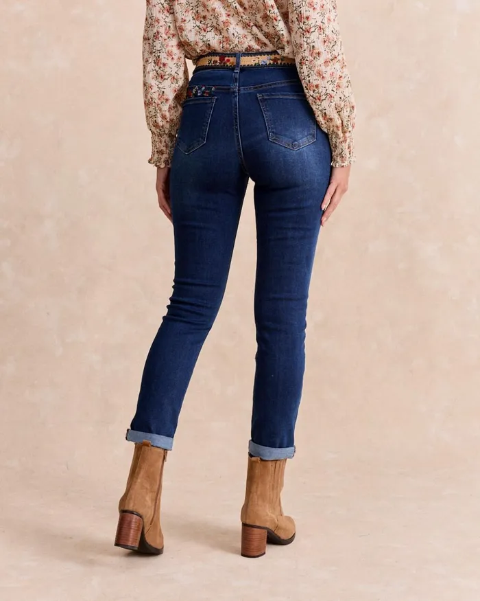 Polin Et Moi Ursu Belt Pants Denim Women Trousers Polin Et Moi Ursu Belt Pants Denim Women Trousers