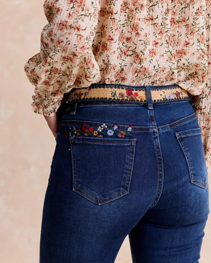 Polin Et Moi Ursu Belt Pants Denim Women Trousers Polin Et Moi Ursu Belt Pants Denim Women Trousers
