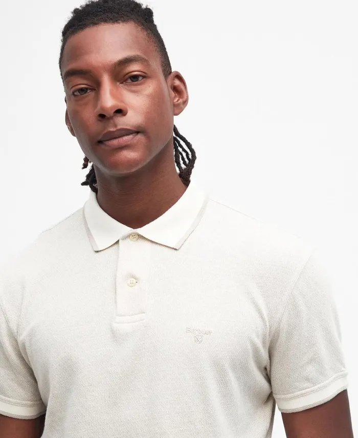Powburn Polo Shirt Mist Men Barbour Polo Shirts