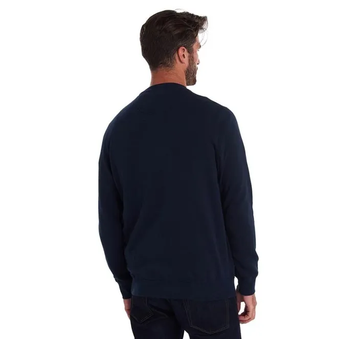 Prep Logo Sweatshirt Navy Men Barbour Hoodies and Sweatshirts
