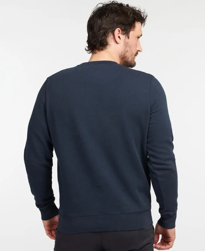 Prep Logo Sweatshirt Navy Men Barbour Hoodies and Sweatshirts