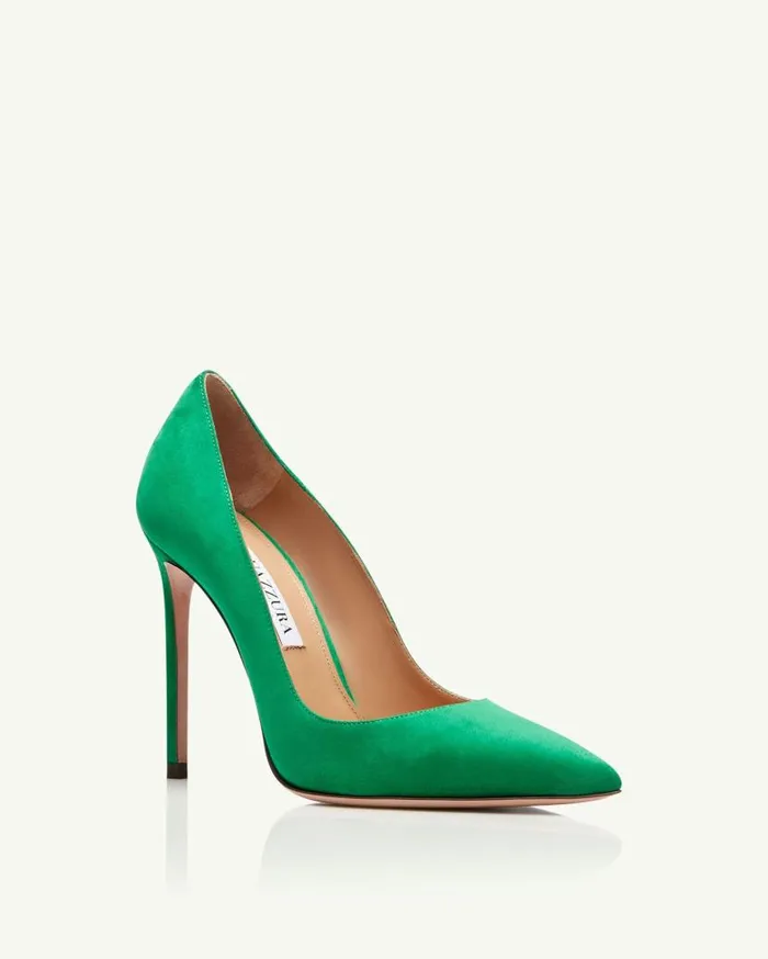 Purist Pump 105 Green Women Aquazzura Pumps