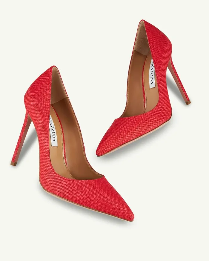 Purist Pump 105 Red Women Aquazzura Essentials Purist Pump 105 Red Women Aquazzura Essentials