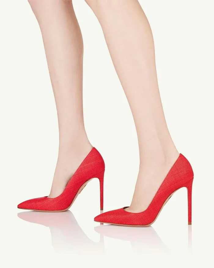 Purist Pump 105 Red Women Aquazzura Essentials Purist Pump 105 Red Women Aquazzura Essentials