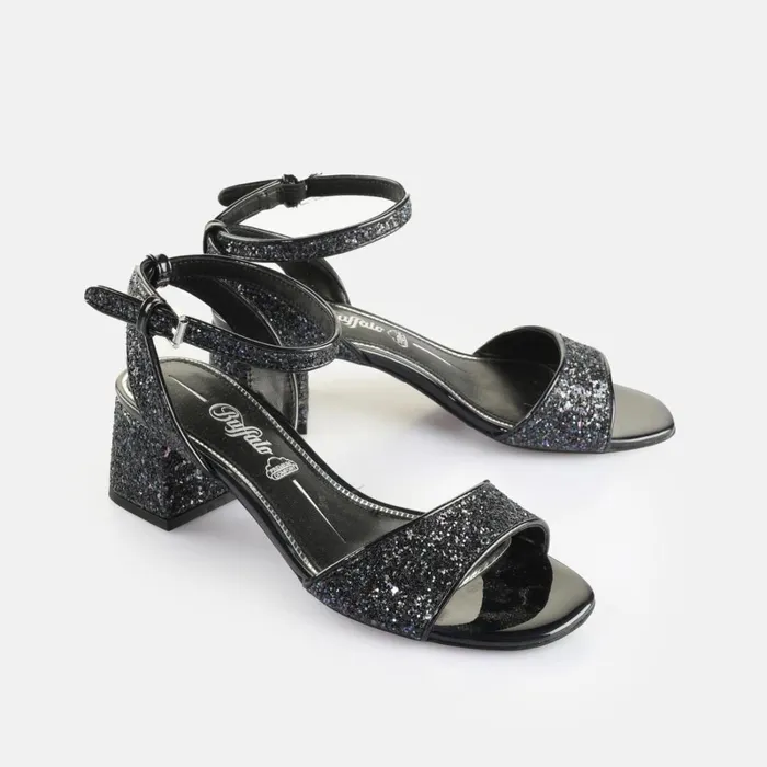Rainelle Purpleblack Buffalo Heels