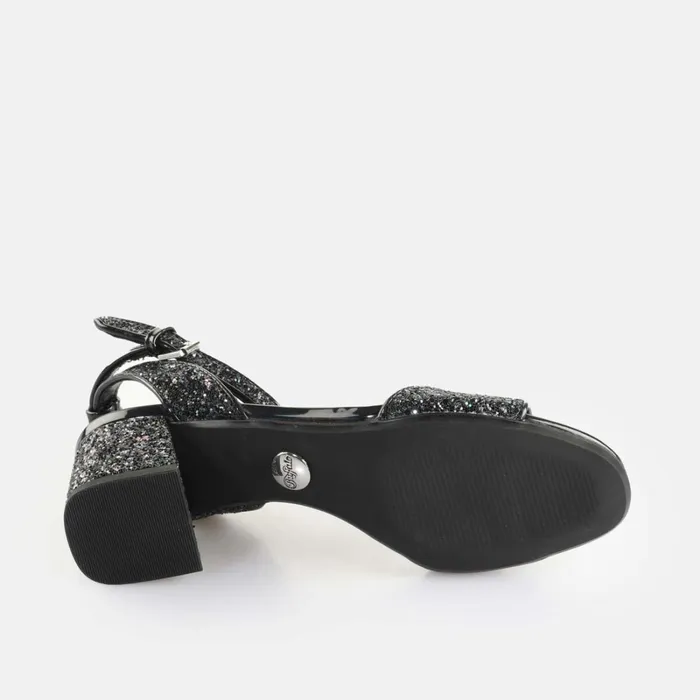 Rainelle Purpleblack Buffalo Heels