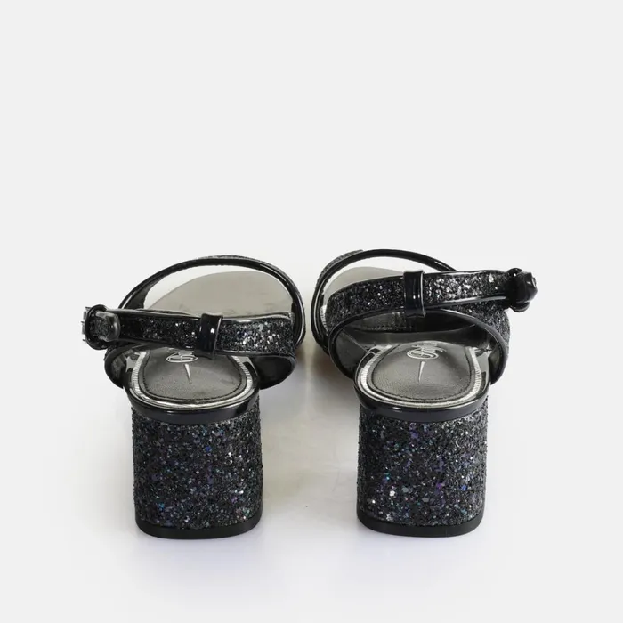Rainelle Purpleblack Buffalo Heels