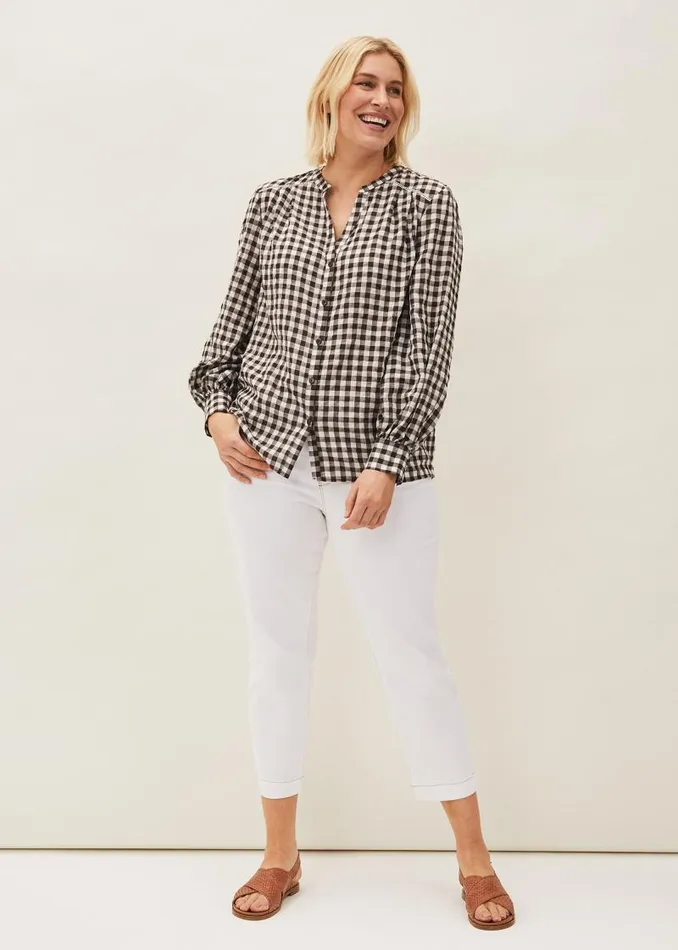 Ramona Cropped Straight Leg Jean White Women Phase Eight Jeans