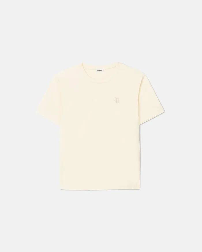 Reece Organically Grown Cotton TShirt Creme MenWomen Nanushka TShirts and Vests