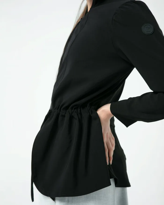 Repetto Womens Jackets Stretch Jersey Fitted Jacket Black