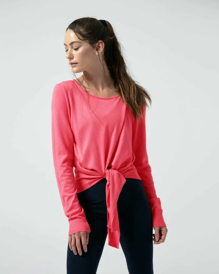 Repetto Womens Knit and Sweats Knit WrapOver Pink Melba