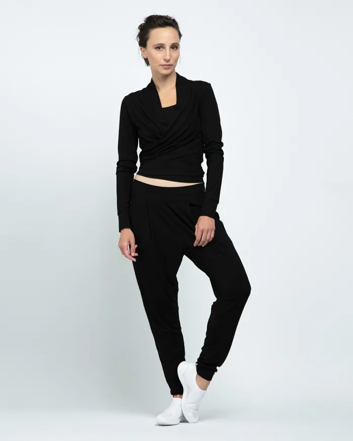 Repetto Womens Pants and Jumpsuits Harem Pants Black Casaul