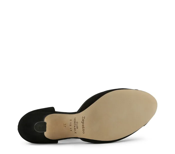 Repetto Womens Sandals Baya TStraps Black Carbone Cheap On Sale