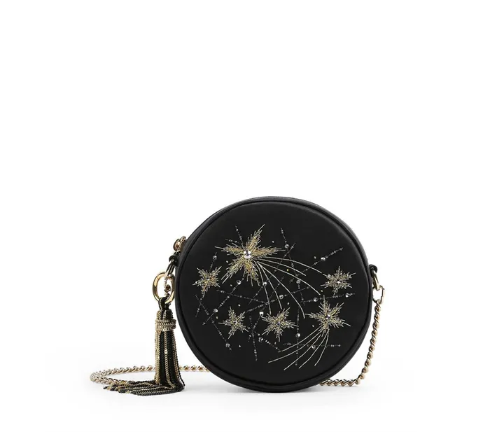 Repetto Womens Shoulder Bags Mini Couronne Bag Black And Gold Near Me