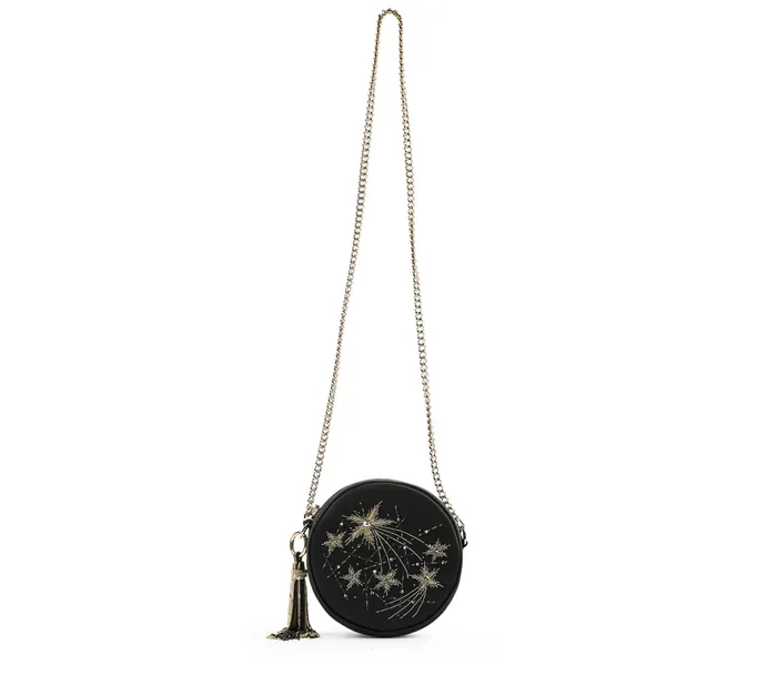Repetto Womens Shoulder Bags Mini Couronne Bag Black And Gold Near Me