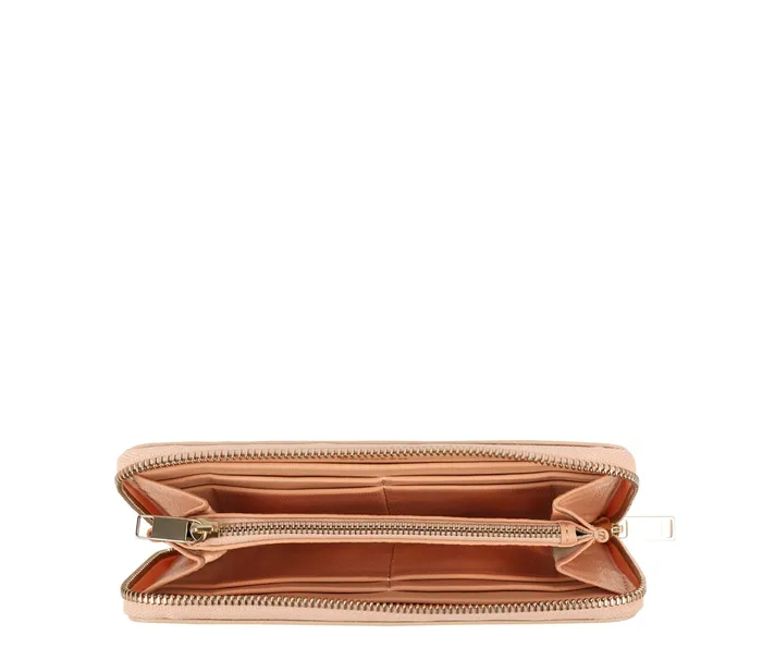Repetto Womens Small Leather Goods Zippered Wallet Biscuit Nude And Pink Gold Near Me