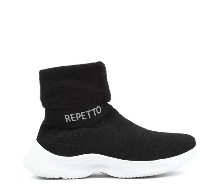 Repetto Womens Sneakers 3D High WarmUp Sneakers Black For Sale