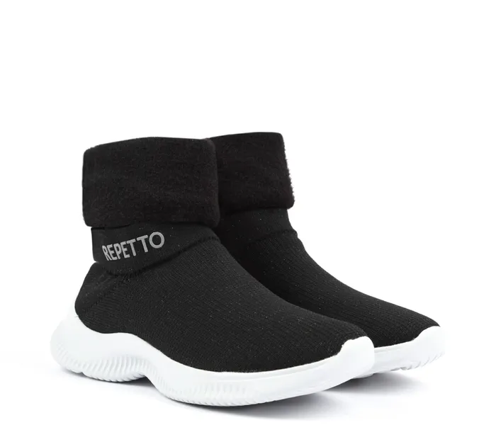 Repetto Womens Sneakers 3D High WarmUp Sneakers Black For Sale