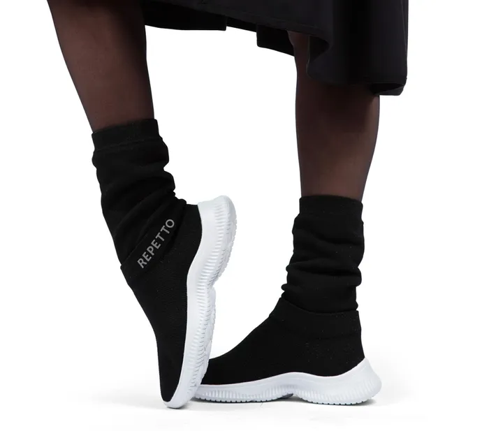 Repetto Womens Sneakers 3D High WarmUp Sneakers Black For Sale