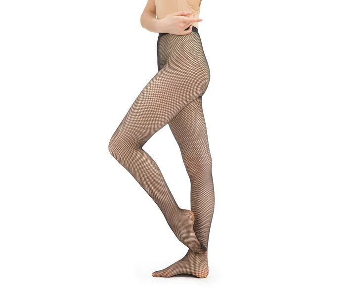 Repetto Womens Tights and Leggings Net Footed Tights Black
