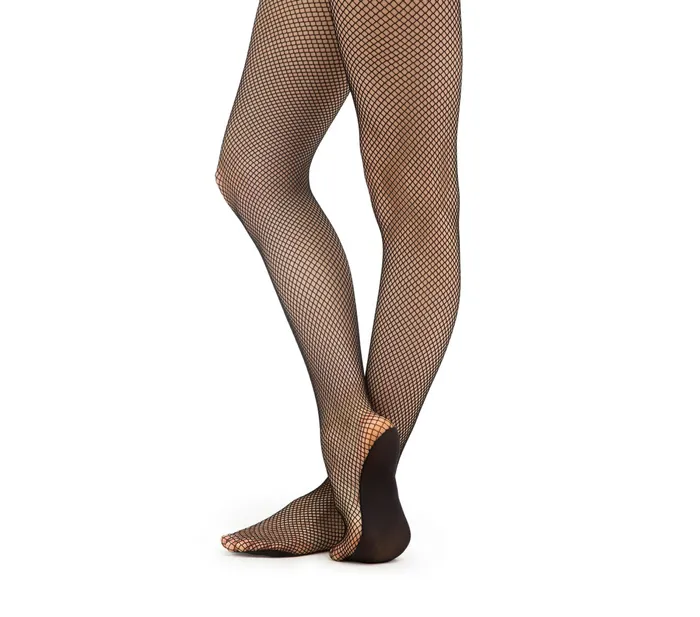 Repetto Womens Tights and Leggings Net Footed Tights Black