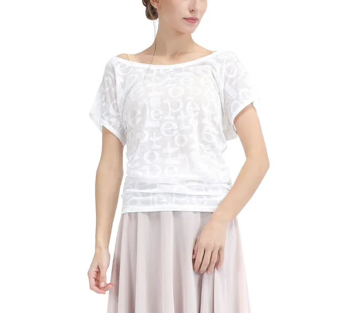 Repetto Womens Tops Transparent Repetto TShirt White