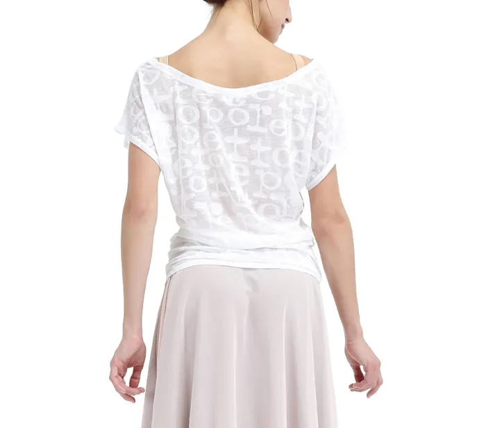 Repetto Womens Tops Transparent Repetto TShirt White