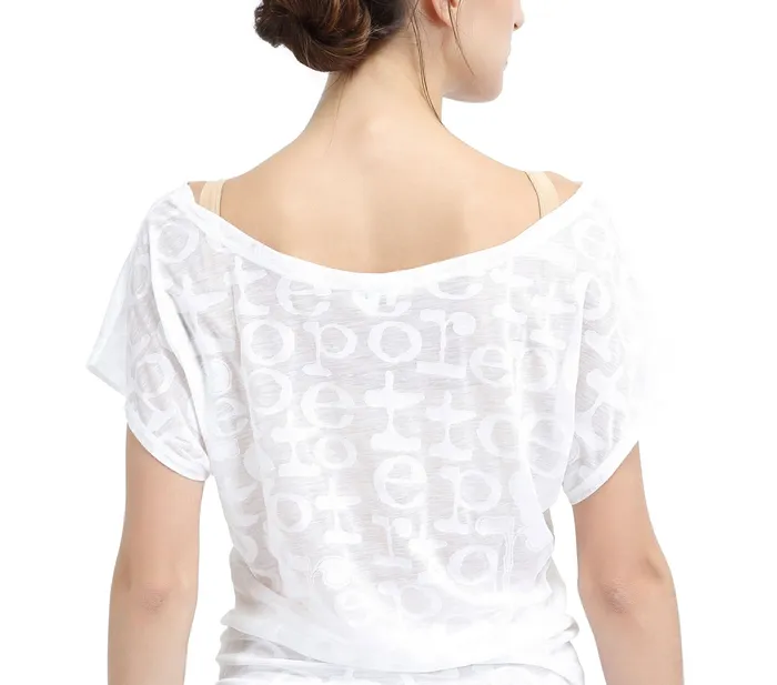 Repetto Womens Tops Transparent Repetto TShirt White