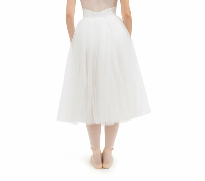 Repetto Womens Tutus and Skirts Rehearsal Tulle Skirt White