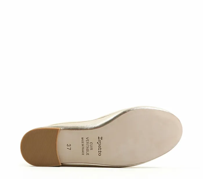 Repetto Womens Wedding Shoes Cendrillon Ballerinas Light Gold Gift for Friend