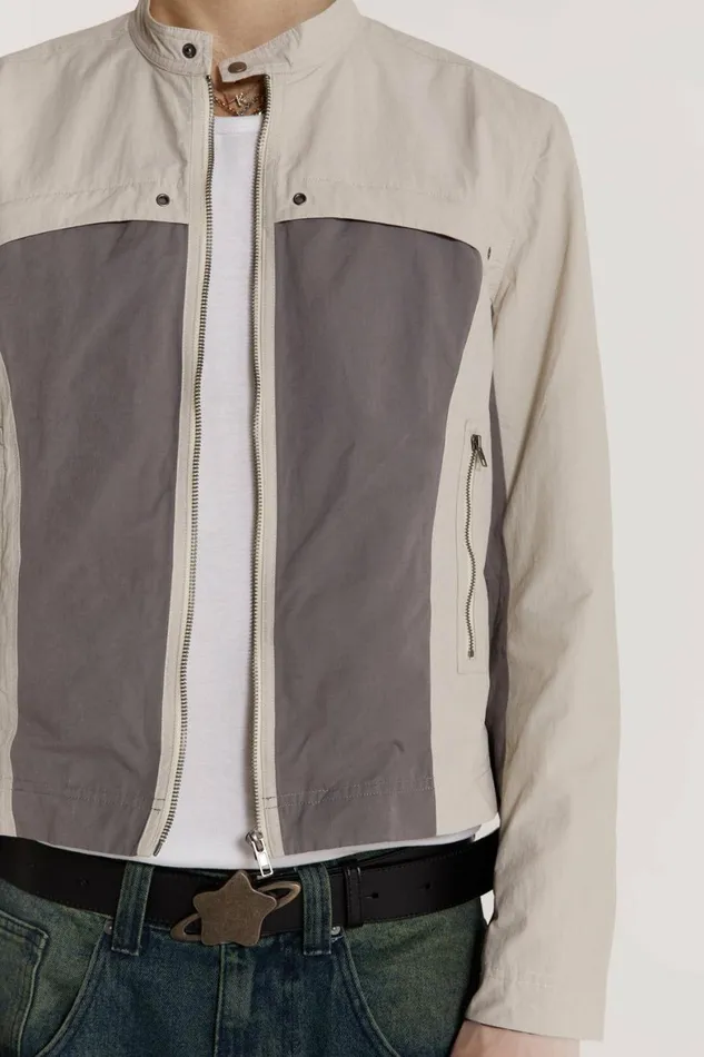 Rider Jacket White Men Jaded London Rider Jacket White Men Jaded London