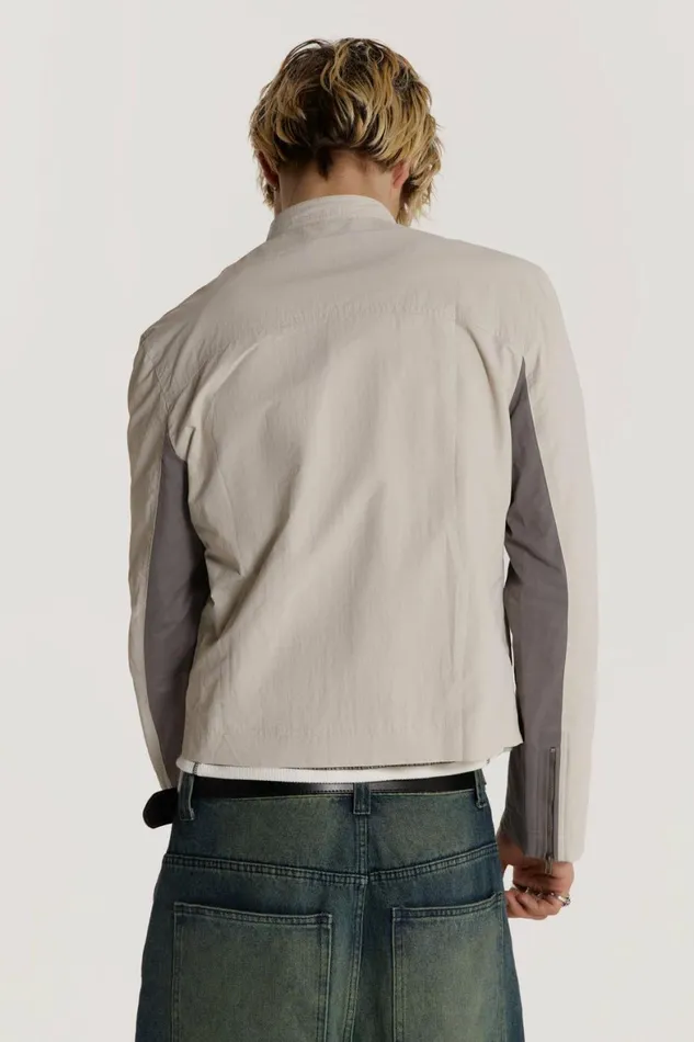 Rider Jacket White Men Jaded London Rider Jacket White Men Jaded London