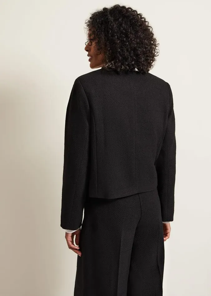 Ripley Boucle Jacket Black Women Phase Eight Jackets
