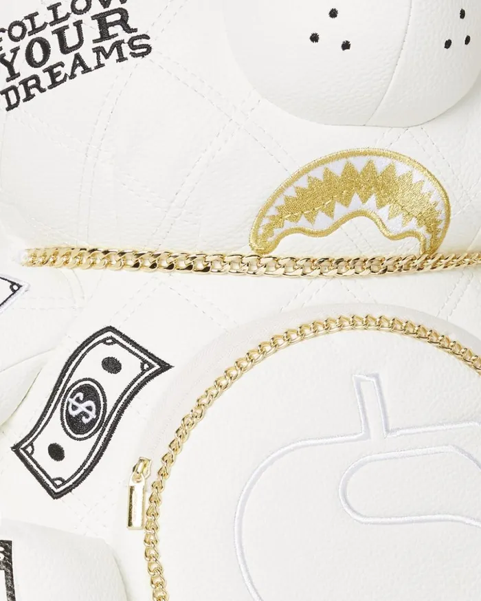 RIVIERA LE BLANC GOLD CHAIN MONEYBEAR TEDDYBEAR BACKPACK Bags SPRAYGROUND