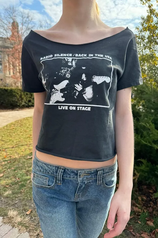 Robyn Back In The Usa Top Black Women Brandy Melville Tops
