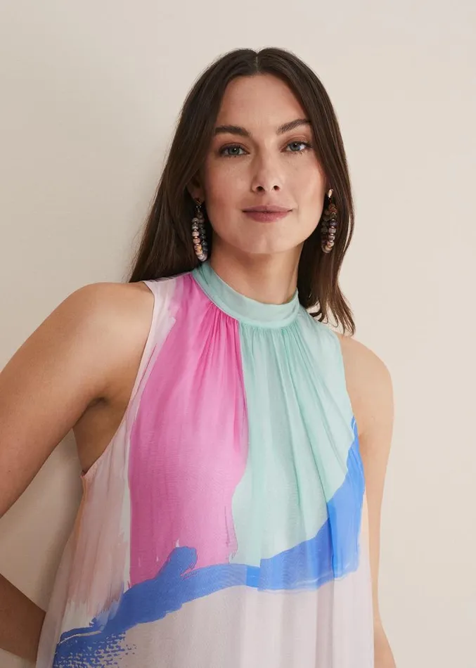 Ronnie Abstract Maxi Dress Multicoloured Women Phase Eight Dresses
