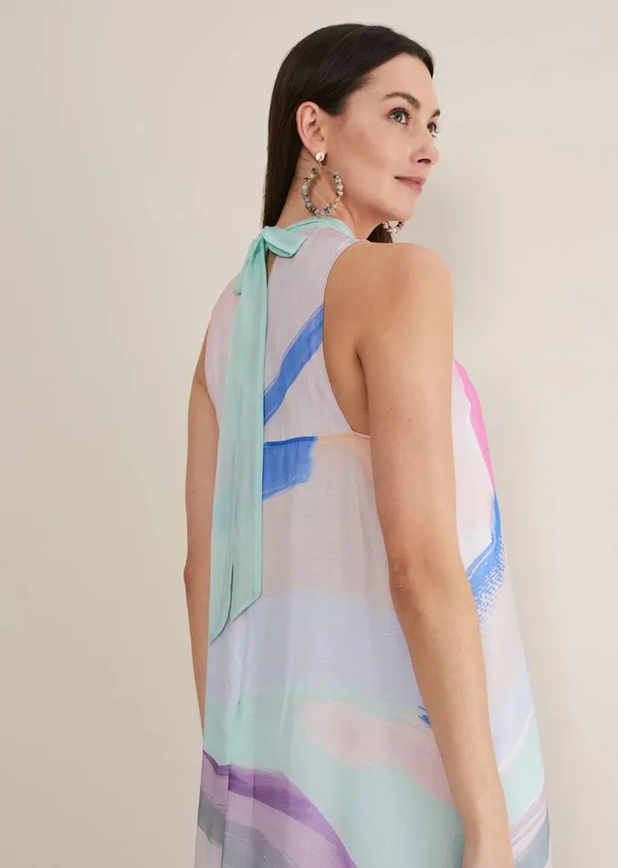 Ronnie Abstract Maxi Dress Multicoloured Women Phase Eight Dresses