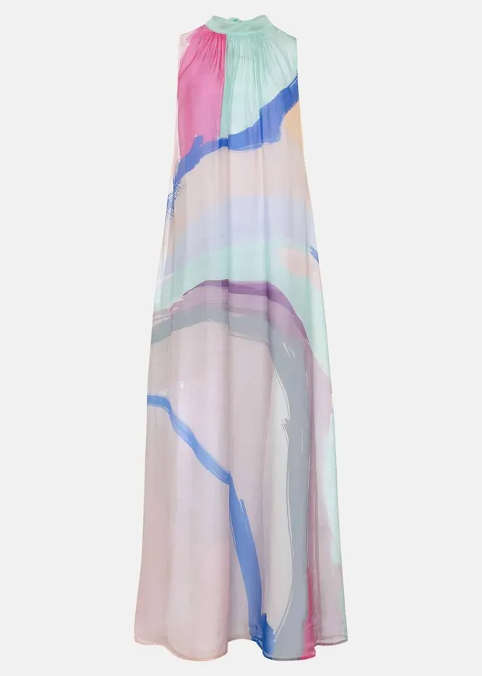 Ronnie Abstract Maxi Dress Multicoloured Women Phase Eight Dresses
