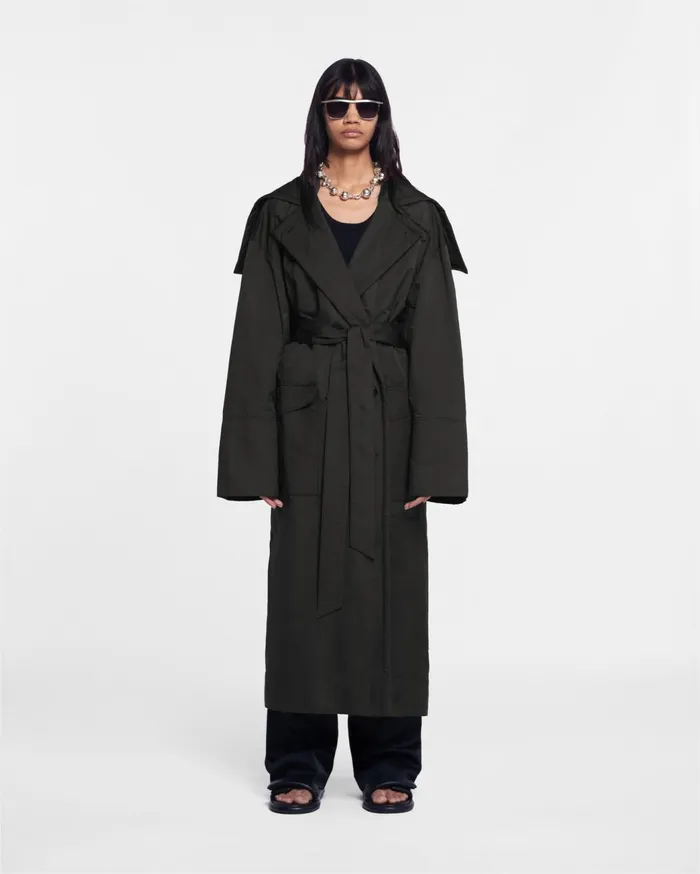 Ruta Tech Parachute Coat Off Off Black Women Nanushka Outerwear