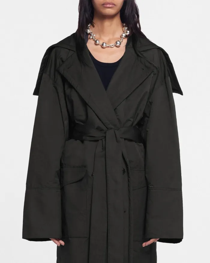 Ruta Tech Parachute Coat Off Off Black Women Nanushka Outerwear