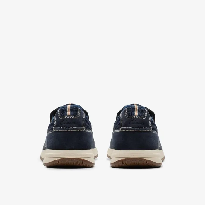 Sailview Step Navy Nubuck Men Clarks Loafers and Slip Ons