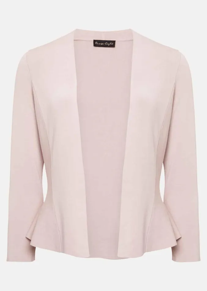 Salma Flare Hem Knitted Jacket Antique Rose Women Phase Eight Knitwear