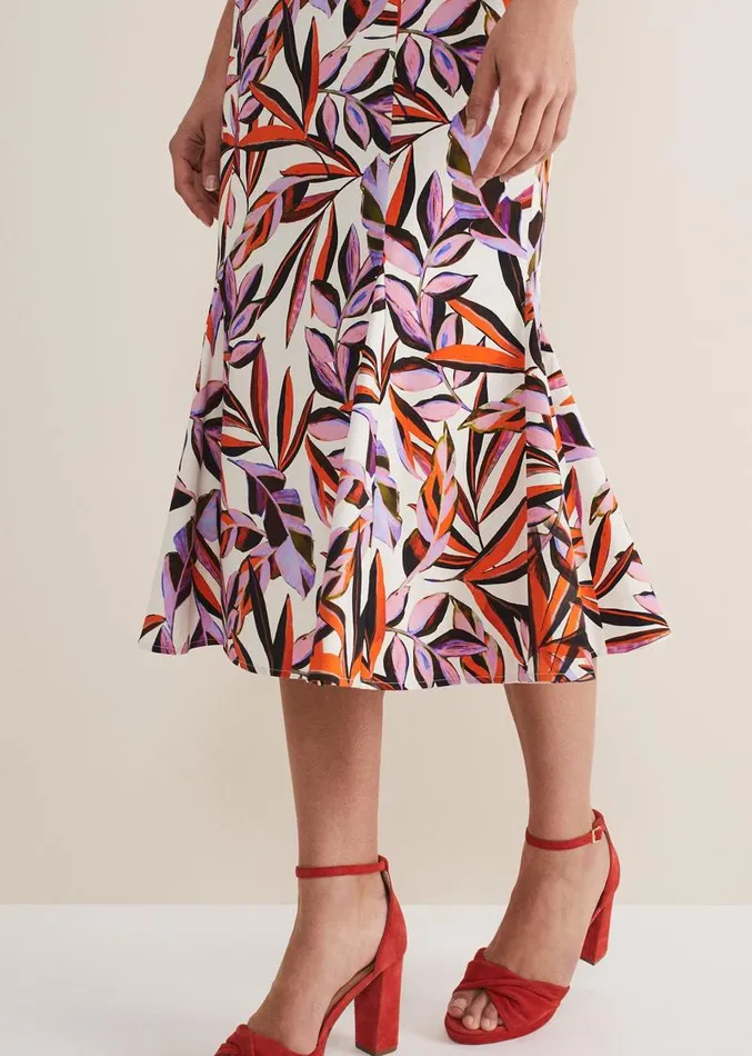 Sammie Leaf Print Fit And Flare Midi Dress Ivorymulti Women Phase Eight Dresses Sammie Leaf Print Fit And Flare Midi Dress Ivorymulti Women Phase Eight Dresses