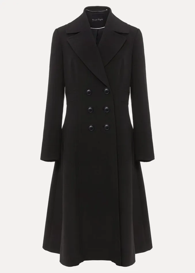 Sandra Black Long Smart Coat Black Women Phase Eight Coats