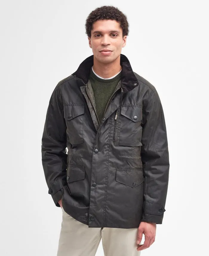 Sapper Wax Jacket Classic Blackclassic Men Barbour Waxed Jackets